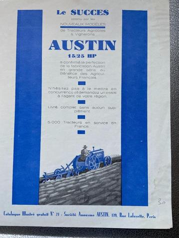 Austin Tractor brochure folder