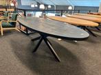 Zwarte ovale tafel 220x100x77 nu 299,-, Ophalen, Industrieweg 25, Rj, Nieuw