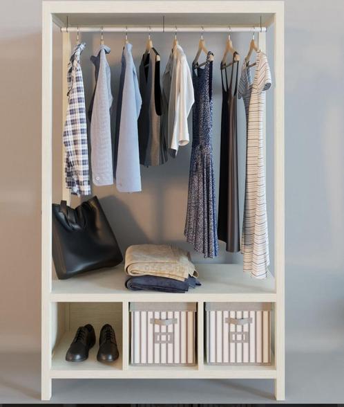 Ikea Hemnes open kledingkast, Huis en Inrichting, Kasten | Kledingkasten, Zo goed als nieuw, 150 tot 200 cm, 100 tot 150 cm, 50 tot 75 cm