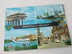 Groeten uit Delfzijl - 4 afbeeldingen + wapen, Ophalen of Verzenden, 1960 tot 1980, Gelopen, Groningen