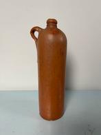 Oude jenever kruik, bruin aardewerk, Ophalen of Verzenden