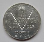 noorwegen 25 kronen 1970, Postzegels en Munten, Zilver, Overige landen, Verzenden