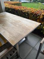 Houten Tuintafel met 6 Stoelen, Tuin en Terras, Tuintafels, Ophalen, Gebruikt, Rechthoekig, Hout