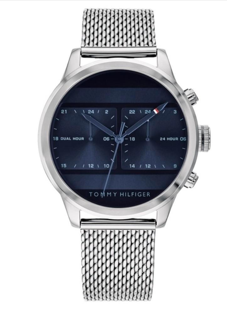 Tommy hilfiger icon 40mm, Sieraden, Tassen en Uiterlijk, Horloges | Heren, Zo goed als nieuw, Polshorloge, Overige merken, Staal