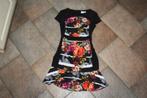 Joseph Ribkoff elegant zwart/fleurige stretch jurk mt 42, Overige kleuren, ., Maat 42/44 (L), Joseph Ribkoff