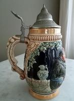 Vintage W. Duitsland Bier Mok met Deksel, Ophalen of Verzenden, Zo goed als nieuw, Pul(len), Overige merken