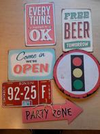 bar decoratie bordjes, Ophalen, Gebruikt, Versiering, Overige