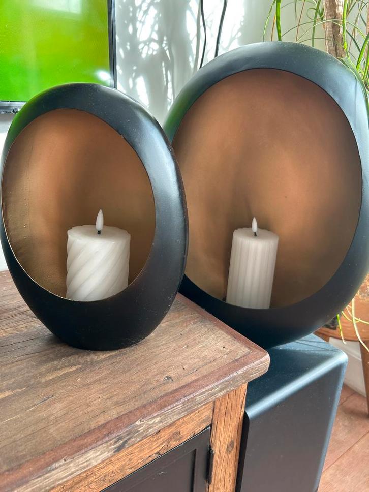 Stijlvolle Kandelaars - Set van 2, Huis en Inrichting, Woonaccessoires | Kandelaars en Kaarsen, Zo goed als nieuw, Kandelaar, Minder dan 25 cm