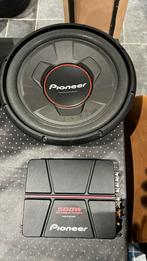 Pioneer versterker en woofer 30 cm, Zo goed als nieuw, Ophalen