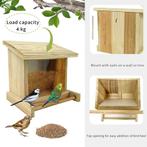 Vogelhuisje - Vogelvoederbak - Houten Vogelvoederbak, Tuin en Terras, Verzenden, Nieuw