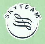 Skyteam sticker - 10cm x 11cm, Verzamelen, Luchtvaart en Vliegtuigspotten, Nieuw, Overige typen, Ophalen of Verzenden