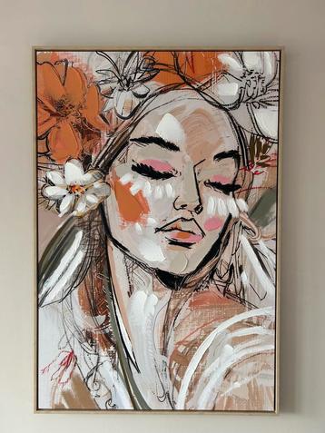 Schilderij bloemenmeisje beschikbaar voor biedingen