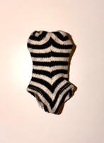 Barbie Ponytail Zebra Badpak 1960, Ophalen of Verzenden, Zo goed als nieuw, Fashion Doll