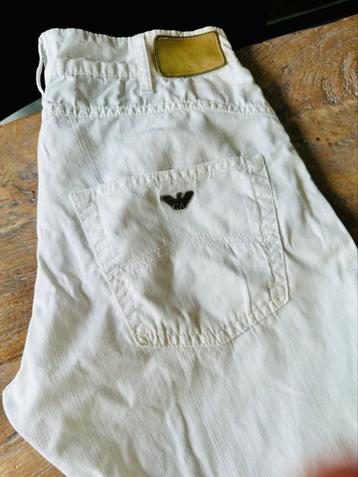 Armani Jeans witte jeans met linnen maat 32 beschikbaar voor biedingen