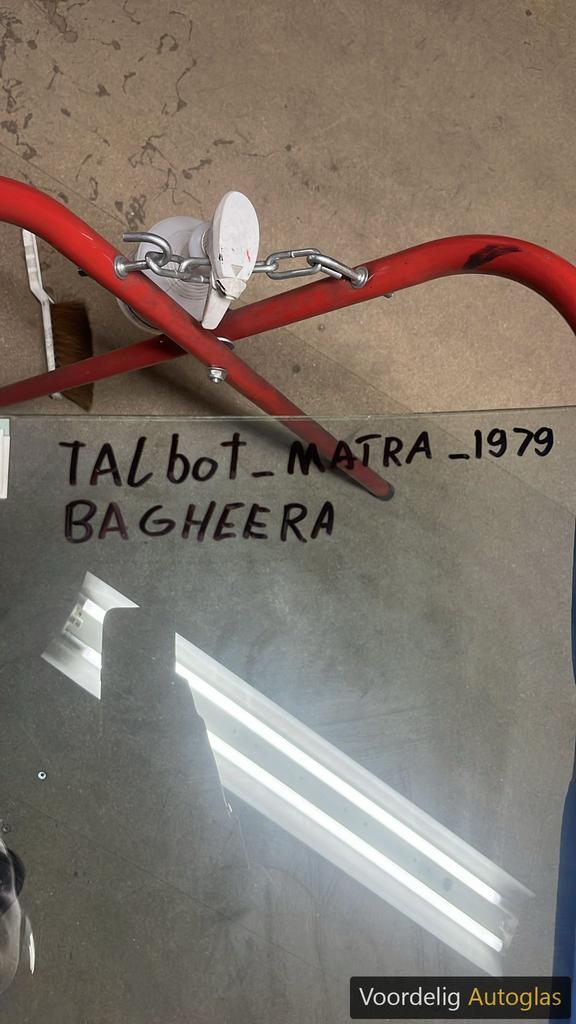 Voorruit simca Matra bageera  1974, Auto-onderdelen, Ruiten en Toebehoren, Overige automerken, Nieuw, Ophalen