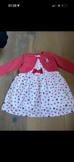 Lief Valentijnsjurkje met vestje - Maat 74, Kinderen en Baby's, Babykleding | Maat 74, Ophalen of Verzenden, Zo goed als nieuw