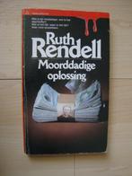 MOORDDADIGDE OPLOSSING door Ruth Rendell, Ophalen of Verzenden, Gelezen