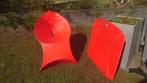 4 x Fluxchair flux stoel design tuinstoel rood opvouwbaar, Ophalen of Verzenden, Zo goed als nieuw