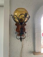 Antiek koperen lampen diverse, Ophalen, Zo goed als nieuw, Glas, Antiek