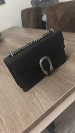 Leer Gucci schoudertas, Overige merken, Verzenden, Zwart, Nieuw