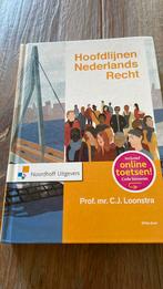 C.J. Loonstra - Hoofdlijnen Nederlands recht, Ophalen of Verzenden, Zo goed als nieuw, C.J. Loonstra