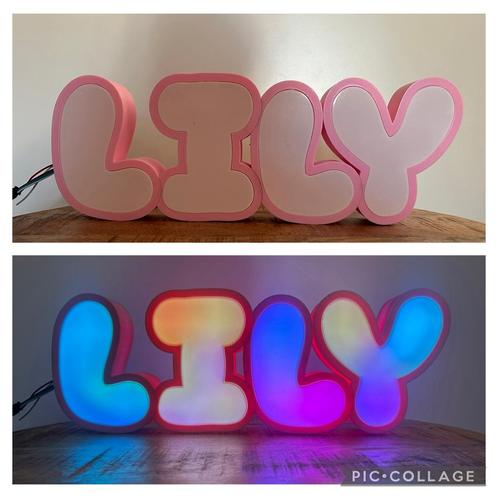 Gepersonaliseerde 3D naamlampen, Huis en Inrichting, Lampen | Overige, Nieuw, Ophalen of Verzenden