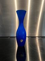 Zweeds kobaltblauw vaas Elme 1970, Wit, Ophalen of Verzenden, Minder dan 50 cm, Glas