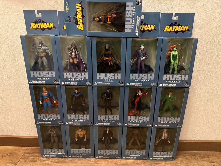 Batman hush dc direct figures complete collectie hot toys, Verzamelen, Film en Tv, Nieuw, Actiefiguur of Pop, Ophalen of Verzenden