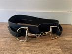 Caroline Biss leren riem donkerblauw  75, Kleding | Dames, Riemen en Ceinturen, Overige kleuren, 5 cm of meer, Echt leder, Tailleriem