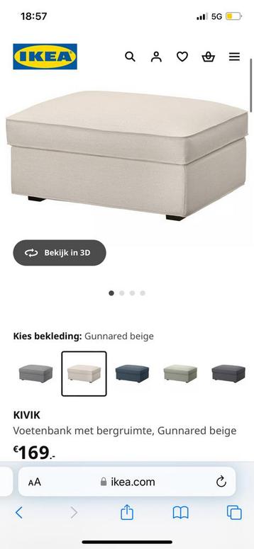 Ikea Kivik 3-zitsbank met poef - afbeelding 5