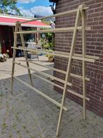 Vintage botergeel houten wasrek, groot formaat, intact, Tuin en Terras, Droogmolens en Wasrekken, Ophalen, Zo goed als nieuw, Wasrek