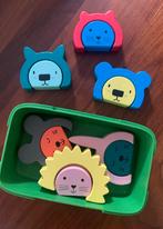 Bouwstenen puzzel dieren, Ophalen of Verzenden, Zo goed als nieuw