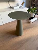 Stijlvol bijzettafeltje, Minder dan 55 cm, Metaal of Aluminium, Rond, Zo goed als nieuw