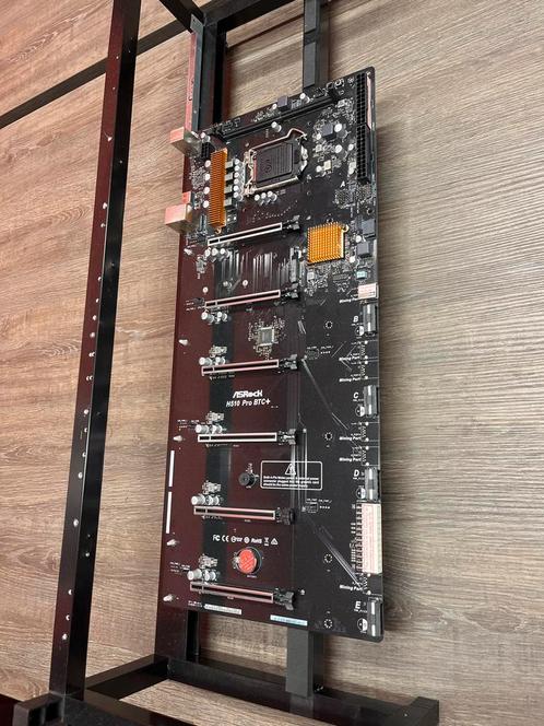 ASRock H510 Pro BTC+ Moederbord voor mining, Computers en Software, Moederborden, Zo goed als nieuw, Intel, DDR4, Ophalen of Verzenden