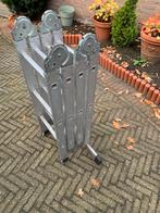 Vouwladder aluminium 4x3 treden, Doe-het-zelf en Verbouw, Ladders en Trappen, Ophalen, Gebruikt, Opvouwbaar of Inschuifbaar, 2 tot 4 meter