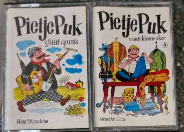 Drie cassettebandjes Pietje Puk, Cd's en Dvd's, Cassettebandjes, Zo goed als nieuw, Overige genres, 2 t/m 25 bandjes, Ophalen of Verzenden