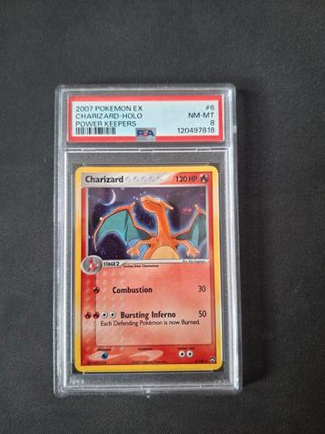 Charizard PSA 8 power keepers 6/108 beschikbaar voor biedingen
