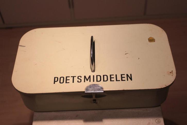 Vintage Brabantia poetsmiddelendoos, Antiek en Kunst, Antiek | Emaille, Ophalen