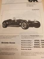 VM Seventy Seven brochure Ford motoren modellen Donkervoort, Boeken, Ophalen of Verzenden