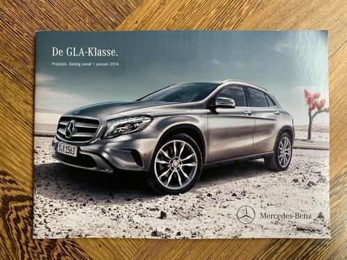 Prijslijst Mercedes-Benz GLA-klasse X156 2014 nieuw, Boeken, Auto's | Folders en Tijdschriften, Nieuw, Mercedes, Ophalen of Verzenden