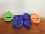 Tupperware 4 x Quickbite voor Appelflappen Pasteitjes e.d., Ophalen of Verzenden, Zo goed als nieuw, Groen