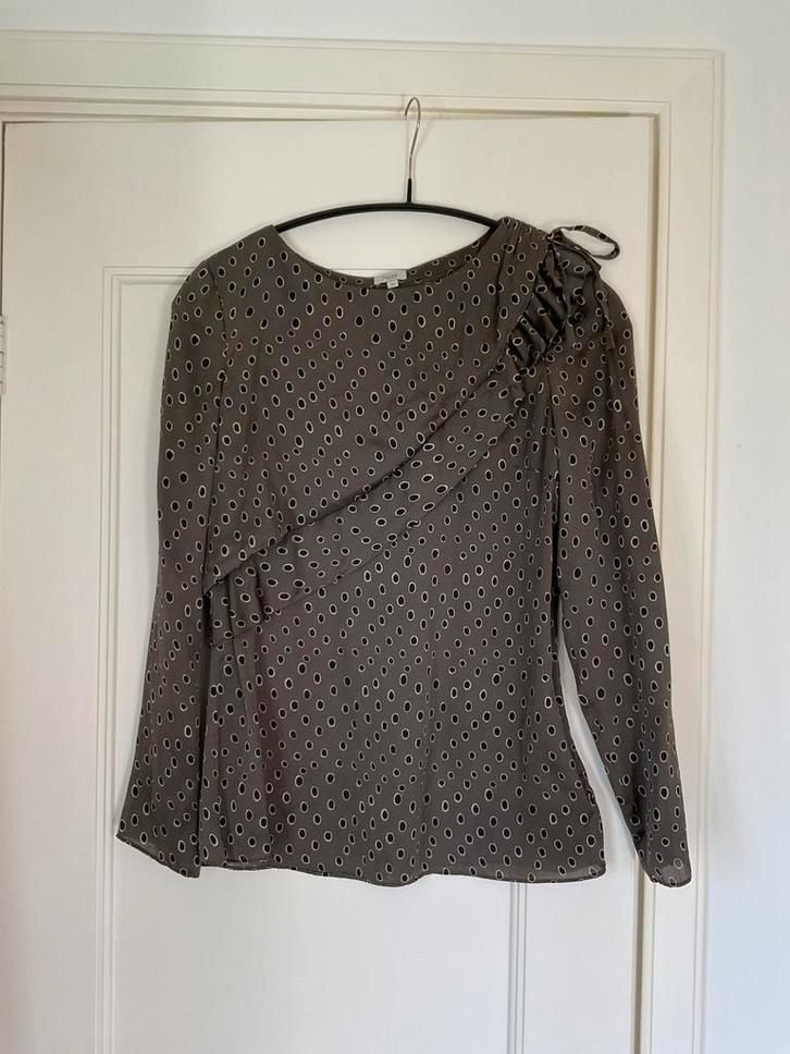 Blouse zijden Hoss Intropia top 38-40, Kleding | Dames, Tops, Zo goed als nieuw, Maat 38/40 (M), Overige kleuren, Lange mouw, Verzenden