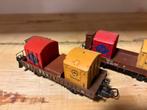 Lima wagons met containers - set van 2, Ophalen of Verzenden, Gebruikt