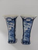 antiek Delfts Blauw Vazen Set, Ophalen
