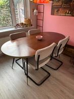 by fonQ Hendrix Eettafel - 180 x 90 cm - Bruin, Ophalen, 50 tot 100 cm, Zo goed als nieuw, 150 tot 200 cm
