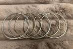 Vintage Armbanden Set, Gebruikt, Staal, Ophalen of Verzenden, Zilver