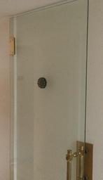 Tochtdeur glas, glazen tocht deur, 219 x 88,7 cm., Ophalen, Gebruikt, 80 tot 100 cm, Binnendeur