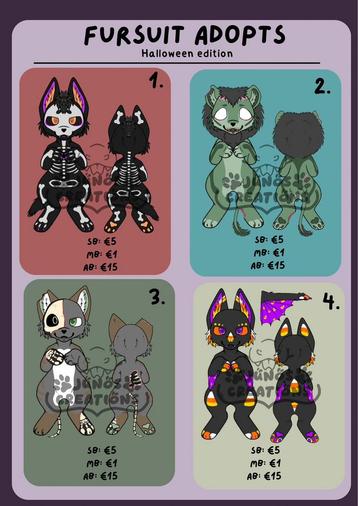 Fursuit adopts Halloween beschikbaar voor biedingen