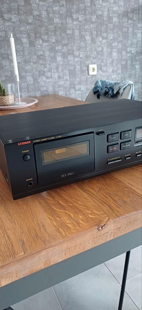 Zeer goede Luxman K-322 cassettedeck dolby b en c hx-pro, Audio, Tv en Foto, Cassettedecks, Enkel, Overige merken, Tiptoetsen