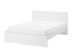 IKEA Malm bed onderstel 140x200, Gebruikt, Wit, Tweepersoons, 200 cm